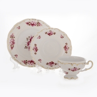Набор для чая Weimar Porzellan Роза на 6 персон (18 предметов) подарочный