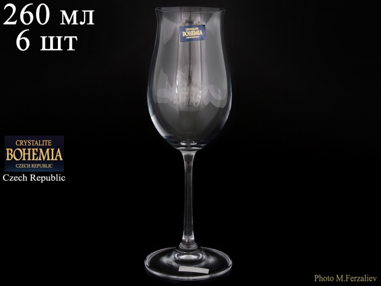 Набор бокалов для вина Crystalite Bohemia Ellen 260мл 6шт