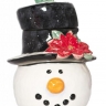 Тарелка для печенья Certified International Снеговик в шляпе 28см