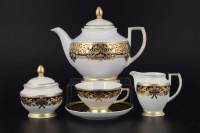Чайный сервиз Falkenporzellan Natalia cobalt gold на 6 персон (17 предметов)