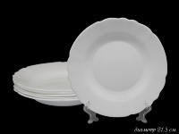 Набор глубоких тарелок Lenardi серия White 21,5см 6шт