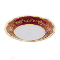 Набор розеток Bavarian Porcelain Барокко Красный 8см 6шт