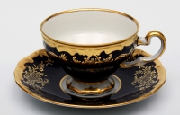 Набор для чая Weimar Porzellan Ювел синий 801 чашка 210мл+блюдце на 6 персон 12 предметов 53730