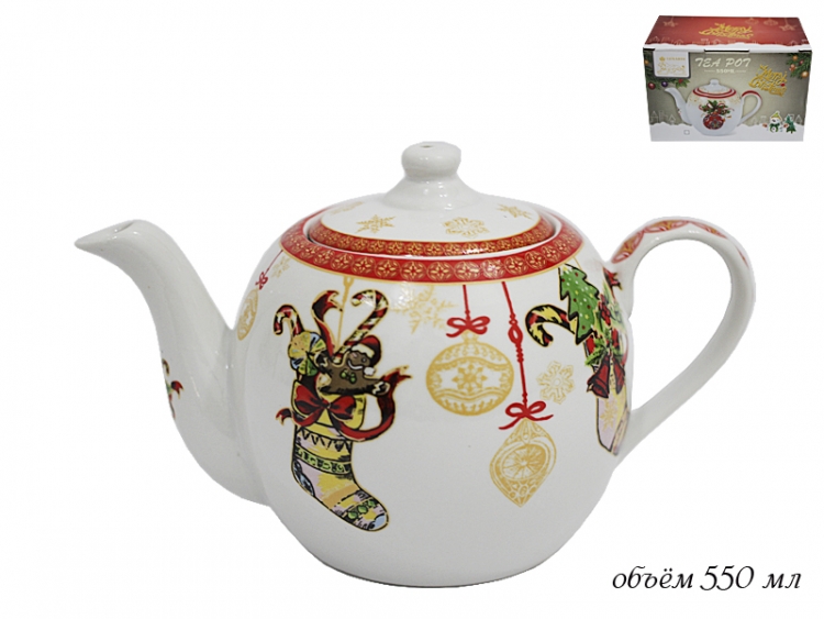 Заварочный чайник Lenardi серия Новогодний 550мл 105-038