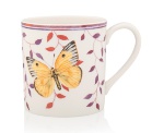 Кружка Lenox Бабочки на лугу Желтушка (розовая) 300мл