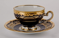 Набор для чая Weimar Porzellan Симфония кобальт 8012 чашка 160мл+блюдце на 6 персон 12 предметов 53733