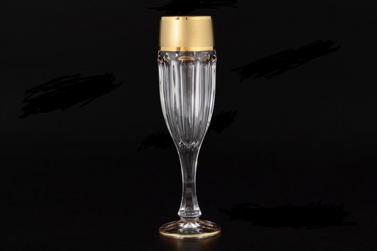 Набор фужеров для шампанского Crystalite Bohemia Сафари матовый 120мл 6шт