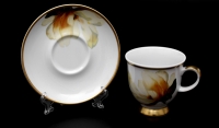 Набор для чая Bavarian Porcelain Верона желтая чашка 200мл+блюдце на 6 персон 12 предметов 53934 
