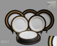 Набор тарелок Lenardi на 6 персон (12 предметов) 111-064