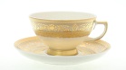 Набор чайных пар Falkenporzellan Cream Majestic Gold на 6 персон (12 предметов)