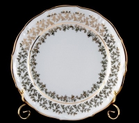 Набор тарелок Bavarian Porcelain Лист белый 24см 6шт 54035