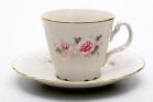 Набор для чая Bernadotte Роза серая 5396011 чашка160мл+блюдце на 6 персон 12 предметов высокие 53837