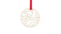 Украшение новогоднее Lenox медальон Мир 6см