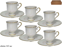 Набор кофейных пар Lenardi Изобэль на 6 персон (12 предметов) 105-749