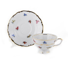 Набор чайных пар Bavarian Porcelain Блюмен на 6 персон (12 предметов