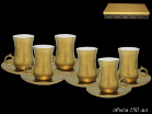 Набор чайных пар Lenardi Gold на 6 персон (12 предметов)