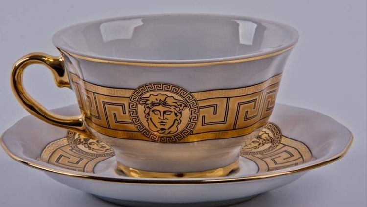 Набор для чая Bavarian Porcelain Декор 879 чашка 200мл+блюдце на 6 персон 12 предметов 53439 