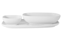 Набор тарелки и салатников Maxwell and Williams белый (3 предмета)