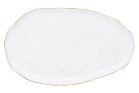 Блюдо R2S Artesanal (белое) 36x21,5см