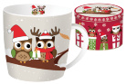Кружка R2S Christmas Owls 350мл 56833
