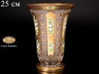 Ваза для цветов Bohemia Max Crystal Золото 25 см