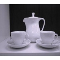 Кофейный сервиз Royal Porcelain Белый Жемчуг на 6 персон (17 предметов)