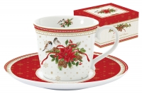 Чайная пара R2S Рождественская коллекция 0,2 л