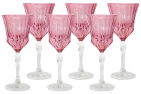 Набор бокалов для вина Same Адажио розовый 200мл 6шт