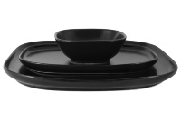 Набор тарелок и салатника Maxwell and Williams чёрный (3 предмета)