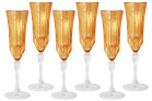 Набор бокалов для шампанского Same Адажио янтарный 150мл 6шт