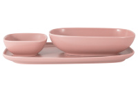 Набор тарелки и салатников Maxwell and Williams розовый (3 предмета)