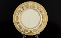 Набор тарелок для сервировки Falkenporzellan Constanza Cream Imperial Gold на 6 персон 18 (предметов)