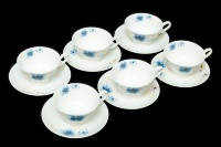 Набор чайных пар Rulanda Акварель на 6 персон (12 предметов)