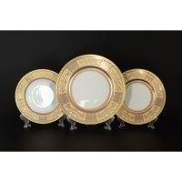 Набор тарелок для сервировки Falkenporzellan Diadem Violet Creme Gold на 6 персон 18 (предметов)