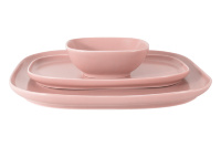 Набор тарелок и салатника Maxwell and Williams розовый (3 предмета)