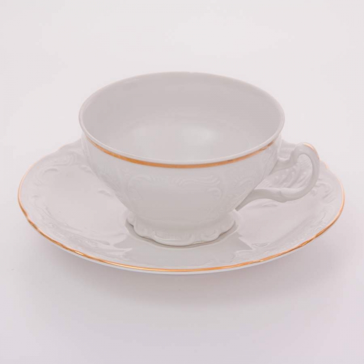 Набор для чая Бернадот белый 311011 на 6 персон (12 предметов)