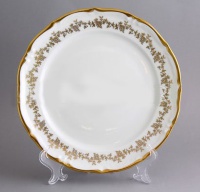 Блюдо круглое Bavarian Porcelain Барокко золото 202 30см