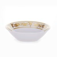 Салатник Bavarian Porcelain Александрия Голд/белый 26см