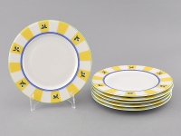 Набор (полоски) десертных тарелок Leander Сабина 0317 17см 6шт