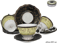 Набор чайных пар Lenardi Изобэль на 6 персон (12 предметов) 105-654