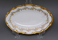 Селедочница Bavarian Porcelain Барокко золото 202 24см