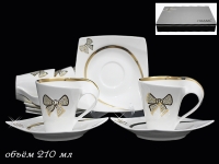 Набор чайных пар Lenardi Бантик на 6 персон (12 предметов)