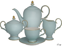 Чайный сервиз Lenardi Blue на 6 персон (17 предметов) 108-290
