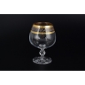 Набор бокалов для вина Crystalex Золотой лист Клаудия 250мл 6шт