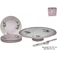 Набор для торта Lenardi Butterfly розовый (8 предметов) 133-093