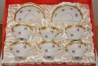 Набор для чая Weimar Porzellan Мейсенский цветок на 6 персон (18 предметов) подарочный