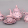 Чайный сервиз Leander Мэри-Энн, декор 0887 на 6 персон (15 предметов) розовый
