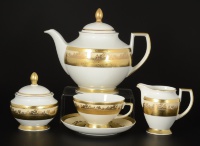 Чайный сервиз Falkenporzellan Crem Gold 9320 на 6 персон (17 предметов) 24877