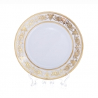 Набор тарелок Bavarian Porcelain Александрия Голд/белый 27см 6шт