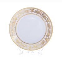 Набор тарелок Bavarian Porcelain Александрия Голд/белый 27см 6шт